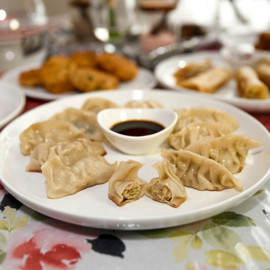 Chicken and Shrimp Gyoza Dumplings